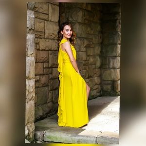 Bcbgmaxazria yellow dress